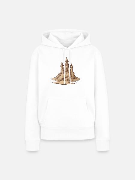 Die Sandburg - Frauen Premium Bio Hoodie - Weiß