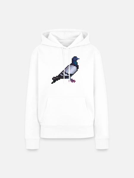 Vogel - Frauen Premium Bio Hoodie - Weiß