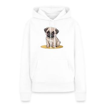 Chiens Animaux de compagnie Animaux de compagnie - Sweat à capuche Premium bio Femme - blanc - Devant - Julia (174cm)