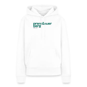 Prenzlauer Berg Berlin - Schönes, schlichtes Desig - Frauen Premium Bio Hoodie - Weiß - Vorne - Julia (174cm)