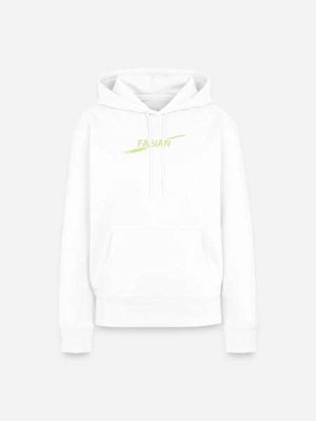 Fabian - Frauen Premium Bio Hoodie - Weiß