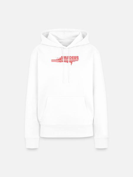Amadeus Spritz-Schrift - Frauen Premium Bio Hoodie - Weiß