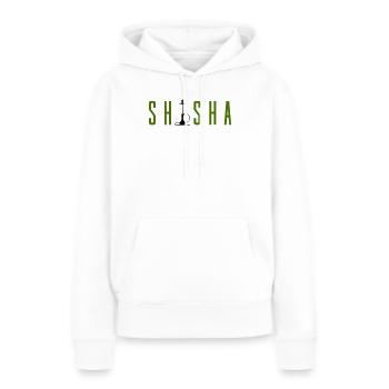 shisha- - Frauen Premium Bio Hoodie - Weiß - Vorne - Julia (174cm)