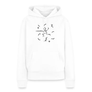 Clôtures Zorro chiffre de bâton / Zorro fencing ( - Sweat à capuche Premium bio Femme - blanc - Devant - Julia (174cm)