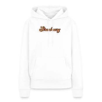 Strasbourg Script Souvenir - Frauen Premium Bio Hoodie - Weiß - Vorne - Julia (174cm)