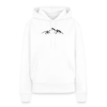 Gebirge - Frauen Premium Bio Hoodie - Weiß - Vorne - Julia (174cm)