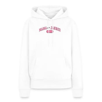 Mama des Jahres – Auszeichnung Rosa - Frauen Premium Bio Hoodie - Weiß - Vorne - Julia (174cm)