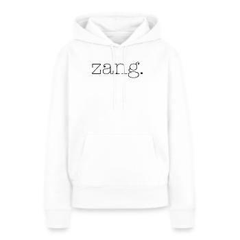 Zang - Frauen Premium Bio Hoodie - Weiß - Vorne - Julia (174cm)