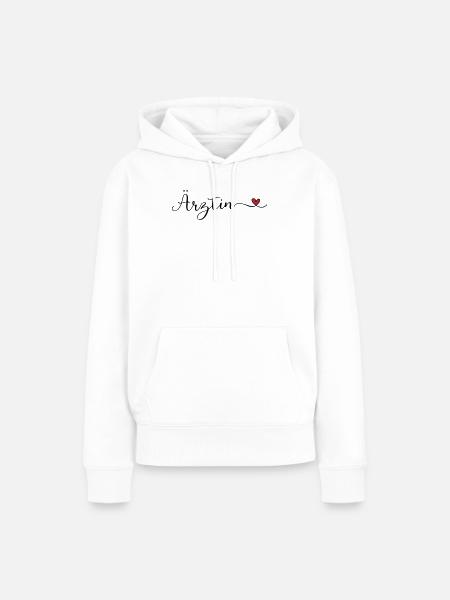 Ärztin - Frauen Premium Bio Hoodie - Weiß