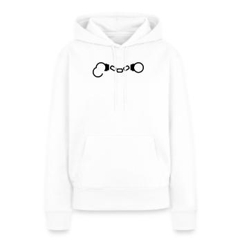 Menottes - © roil - Sweat à capuche Premium bio Femme - blanc - Devant - Julia (174cm)