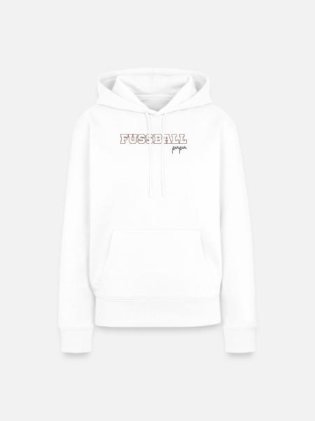 Fussball papa - Frauen Premium Bio Hoodie - Weiß