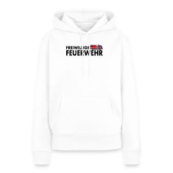 Freiwillige Feuerwehr Feuerwehrauto Feuerwehrmann - Frauen Premium Bio Hoodie - Weiß - Vorne - Julia (174cm)
