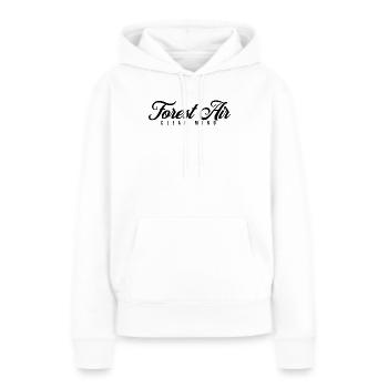 Air de la forêt Esprit clair - Sweat à capuche Premium bio Femme - blanc - Devant - Julia (174cm)