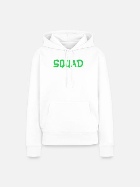 squad- - Frauen Premium Bio Hoodie - Weiß