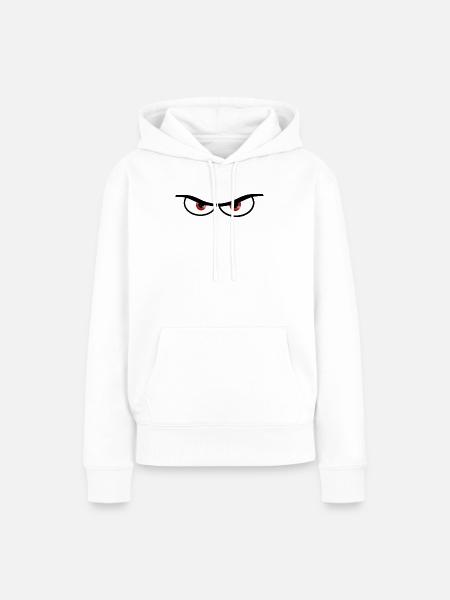 Böse Augen - Geschenk Idee - Frauen Premium Bio Hoodie - Weiß