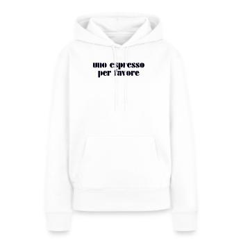 Espresso Italia Italien - Frauen Premium Bio Hoodie - Weiß - Vorne - Julia (174cm)