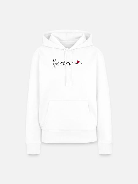 forever - Frauen Premium Bio Hoodie - Weiß