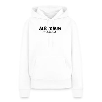 ALB TRAUM_ love schwäbische alb - Frauen Premium Bio Hoodie - Weiß - Vorne - Julia (174cm)