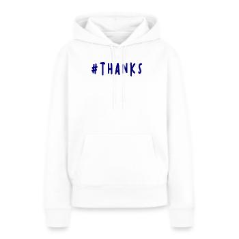 VIELEN DANK. DANKE. VIELEN DANK. JAHRESTAG. GEBURT. - Frauen Premium Bio Hoodie - Weiß - Vorne - Julia (174cm)