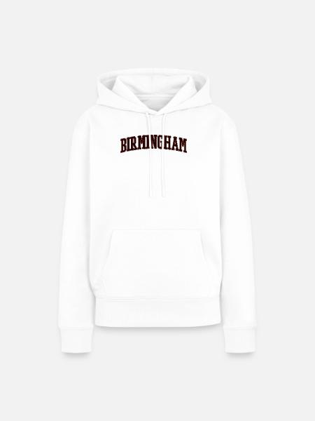 Birmingham Arch Schriftzug - Frauen Premium Bio Hoodie - Weiß
