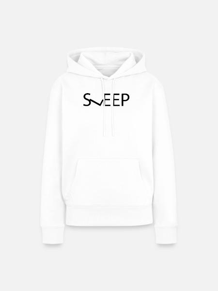 sleep - word design - Frauen Premium Bio Hoodie - Weiß