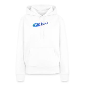 3 I Comète - Sweat à capuche Premium bio Femme - blanc - Devant - Julia (174cm)