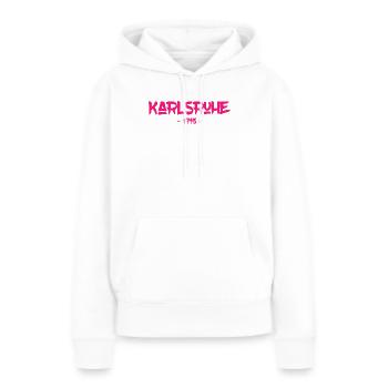 Karlsruhe - 1715 - Baden-Württemberg - Durlach - Frauen Premium Bio Hoodie - Weiß - Vorne - Julia (174cm)