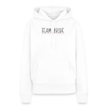 Team Bride Mariage Enterrement de vie de garçon Cadeau - Sweat à capuche Premium bio Femme - blanc - Devant - Julia (174cm)
