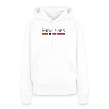 Andalsnes - Norvège - Norvège - Norvège - Sweat à capuche Premium bio Femme - blanc - Devant - Julia (174cm)