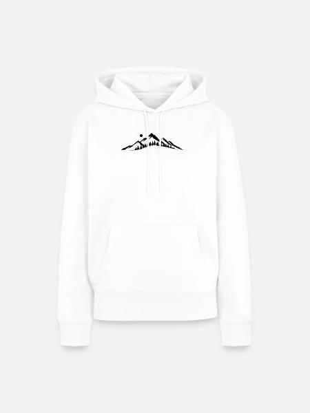 Horizont der Berge - Frauen Premium Bio Hoodie - Weiß