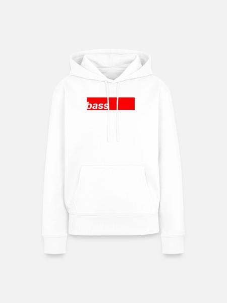 Bass - Frauen Premium Bio Hoodie - Weiß