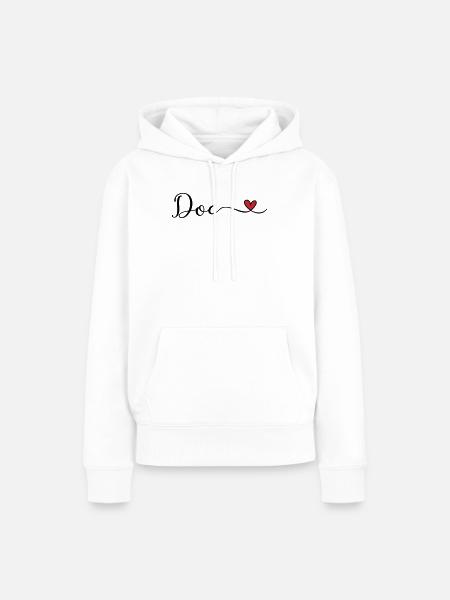 Doc - Frauen Premium Bio Hoodie - Weiß