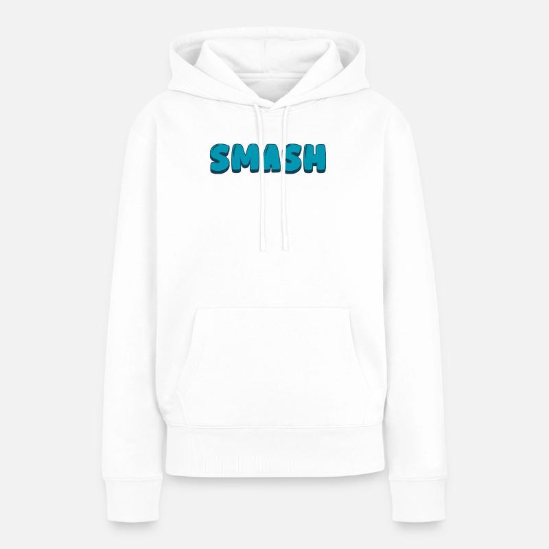 Briser - Sweat à capuche Premium bio Femme - blanc