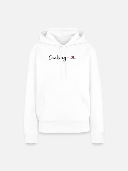 Kochen - Frauen Premium Bio Hoodie - Weiß