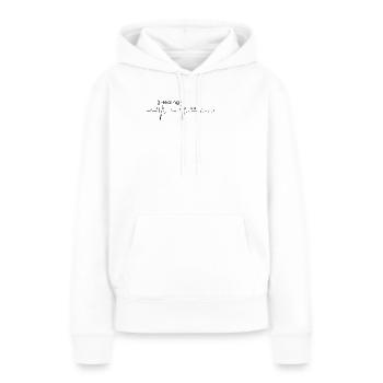Die Heilung ist nicht linear – Kardiogramm - Frauen Premium Bio Hoodie - Weiß - Vorne - Julia (174cm)