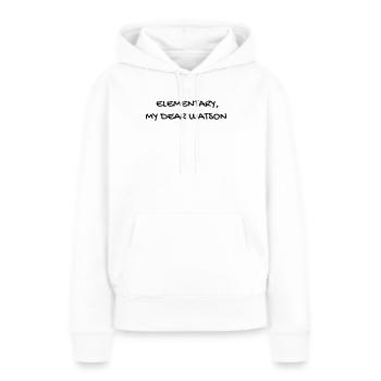 Cinéma / Citation / Série télé / Geek - Sweat à capuche Premium bio Femme - blanc - Devant - Julia (174cm)