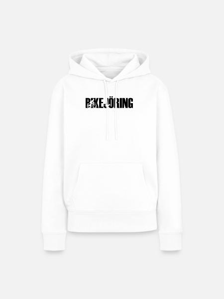 Bikejöring - Frauen Premium Bio Hoodie - Weiß