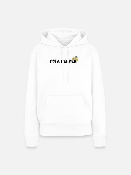 Engagement-Design - Frauen Premium Bio Hoodie - Weiß
