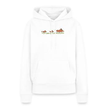 Orientierungslauf [02.2] [orienteering] [PX] - Frauen Premium Bio Hoodie - Weiß - Vorne - Julia (174cm)