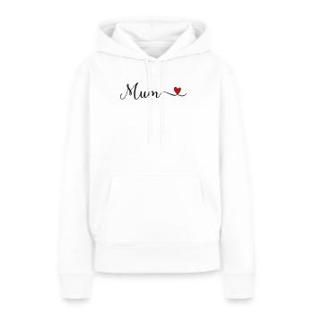 mum - Women’s Premium Organic Hoodie - white - Front - Julia (174cm)