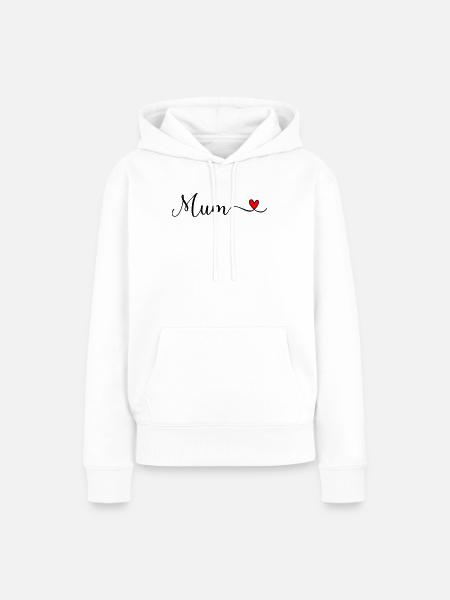 Mum - Frauen Premium Bio Hoodie - Weiß