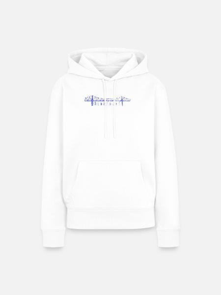 Rendsburg Hochbrücke – Skizzierte Skyline - Frauen Premium Bio Hoodie - Weiß