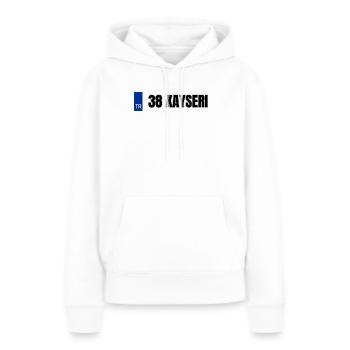 38 Kayseri Kennzeichen | Türkisches Kennzeichen - Frauen Premium Bio Hoodie - Weiß - Vorne - Julia (174cm)