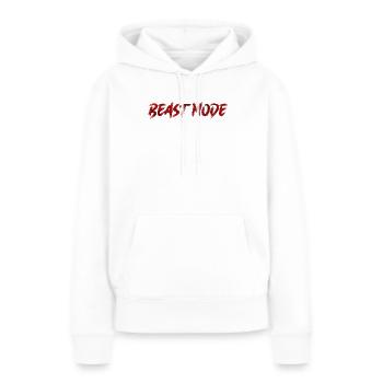Beast Mode! - Frauen Premium Bio Hoodie - Weiß - Vorne - Julia (174cm)