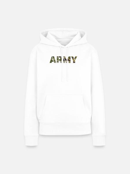 ARMY US BDU Tarnung - Frauen Premium Bio Hoodie - Weiß