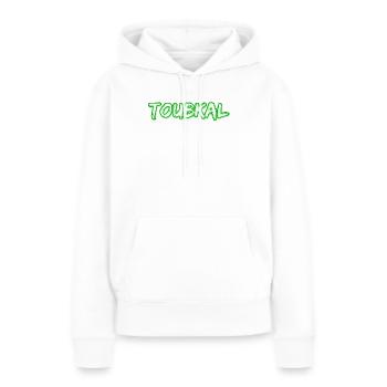 Toubkal als Trekking - Frauen Premium Bio Hoodie - Weiß - Vorne - Julia (174cm)