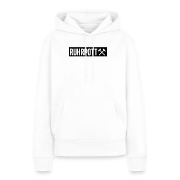 Ruhrpott - Ruhr Pott - Zeche - Zollverein - NRW - Frauen Premium Bio Hoodie - Weiß - Vorne - Julia (174cm)