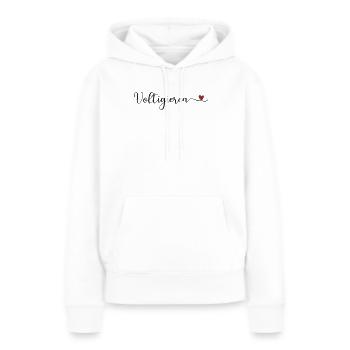 Voltigieren - Frauen Premium Bio Hoodie - Weiß - Vorne - Julia (174cm)