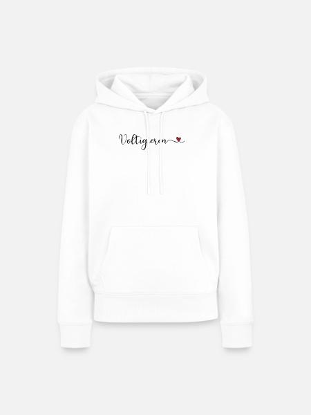 Voltigieren - Frauen Premium Bio Hoodie - Weiß