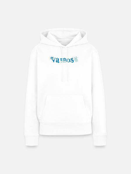 vamos - Frauen Premium Bio Hoodie - Weiß